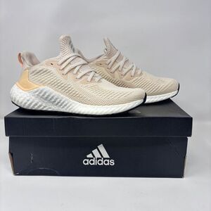 Adidas AlphaBoost Ecru Tint Glow Orange Running Shoes G28565 Men’s 7 Women’s 8